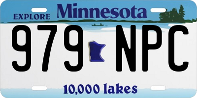 MN license plate 979NPC