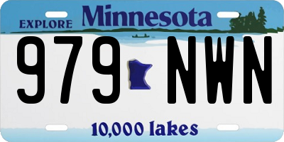 MN license plate 979NWN