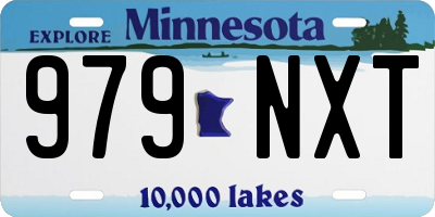 MN license plate 979NXT