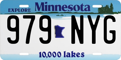 MN license plate 979NYG