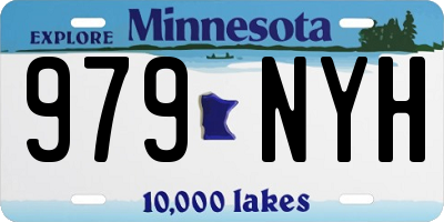 MN license plate 979NYH