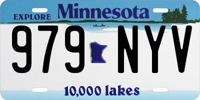 MN license plate 979NYV