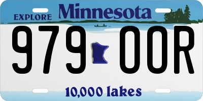 MN license plate 979OOR
