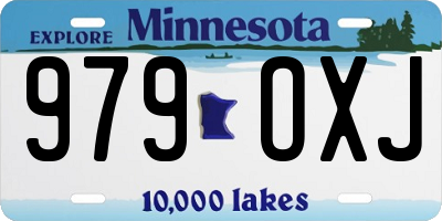 MN license plate 979OXJ