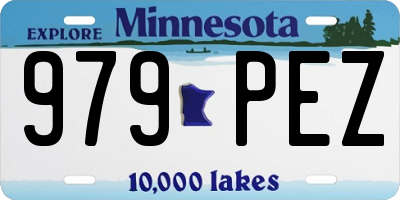 MN license plate 979PEZ