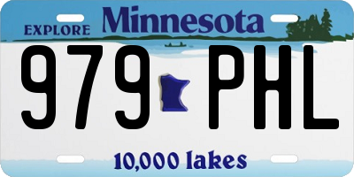 MN license plate 979PHL