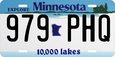 MN license plate 979PHQ