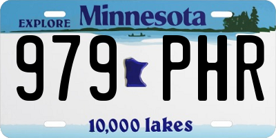 MN license plate 979PHR