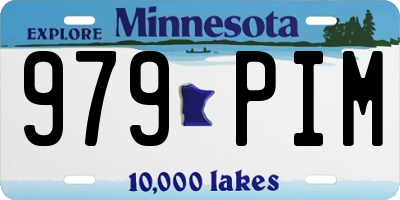 MN license plate 979PIM