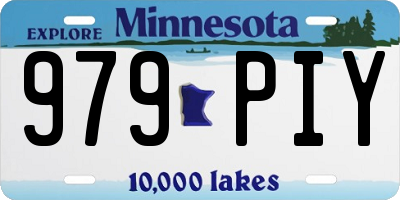 MN license plate 979PIY