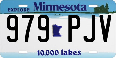 MN license plate 979PJV