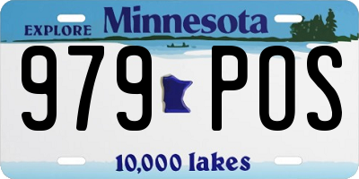 MN license plate 979POS