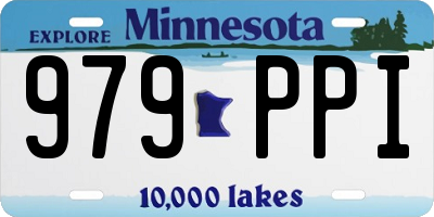 MN license plate 979PPI