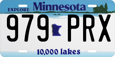 MN license plate 979PRX