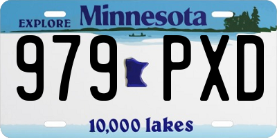MN license plate 979PXD