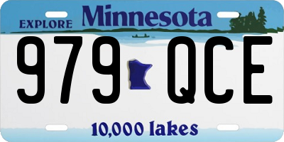 MN license plate 979QCE