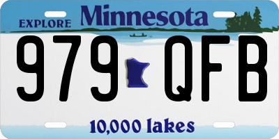 MN license plate 979QFB