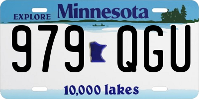 MN license plate 979QGU