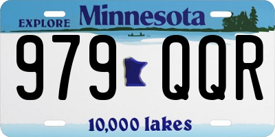 MN license plate 979QQR
