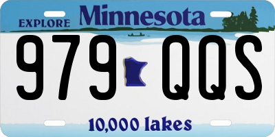 MN license plate 979QQS