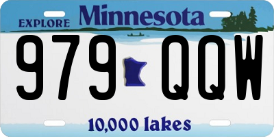 MN license plate 979QQW