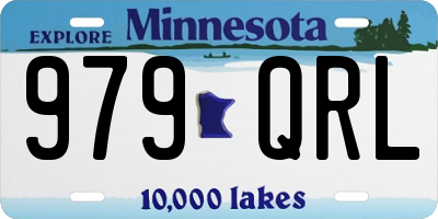 MN license plate 979QRL