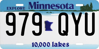 MN license plate 979QYU