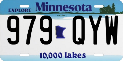 MN license plate 979QYW