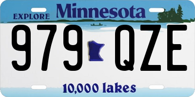 MN license plate 979QZE