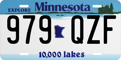 MN license plate 979QZF