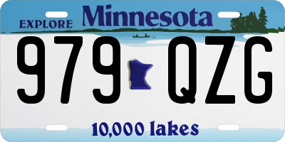 MN license plate 979QZG