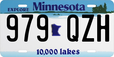 MN license plate 979QZH