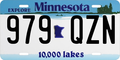 MN license plate 979QZN