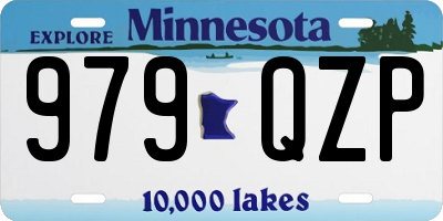 MN license plate 979QZP
