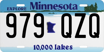 MN license plate 979QZQ
