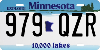 MN license plate 979QZR