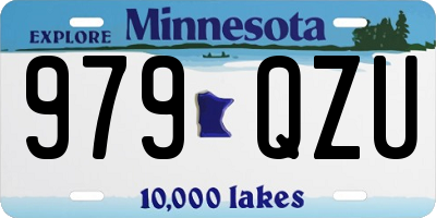 MN license plate 979QZU
