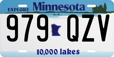 MN license plate 979QZV