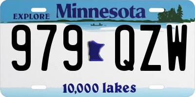 MN license plate 979QZW