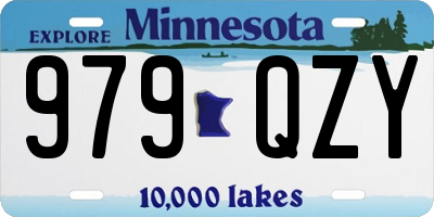 MN license plate 979QZY