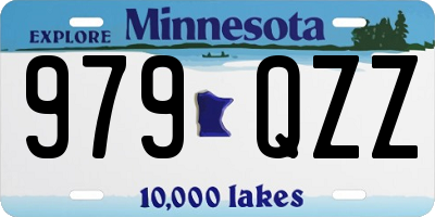 MN license plate 979QZZ