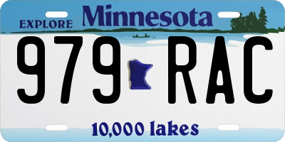 MN license plate 979RAC