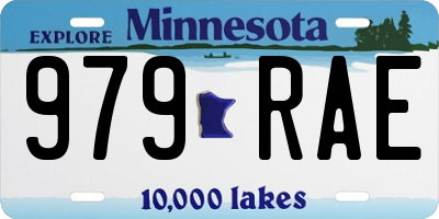 MN license plate 979RAE