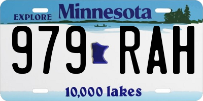 MN license plate 979RAH
