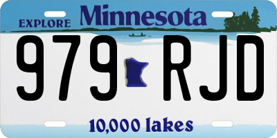 MN license plate 979RJD