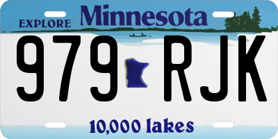 MN license plate 979RJK