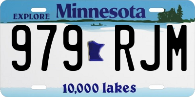 MN license plate 979RJM