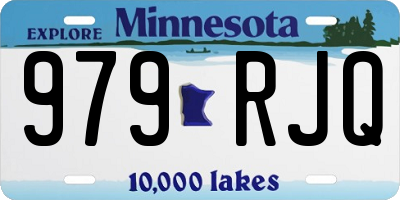 MN license plate 979RJQ