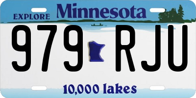 MN license plate 979RJU