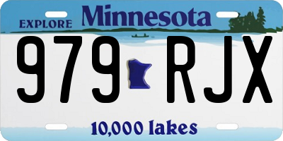 MN license plate 979RJX